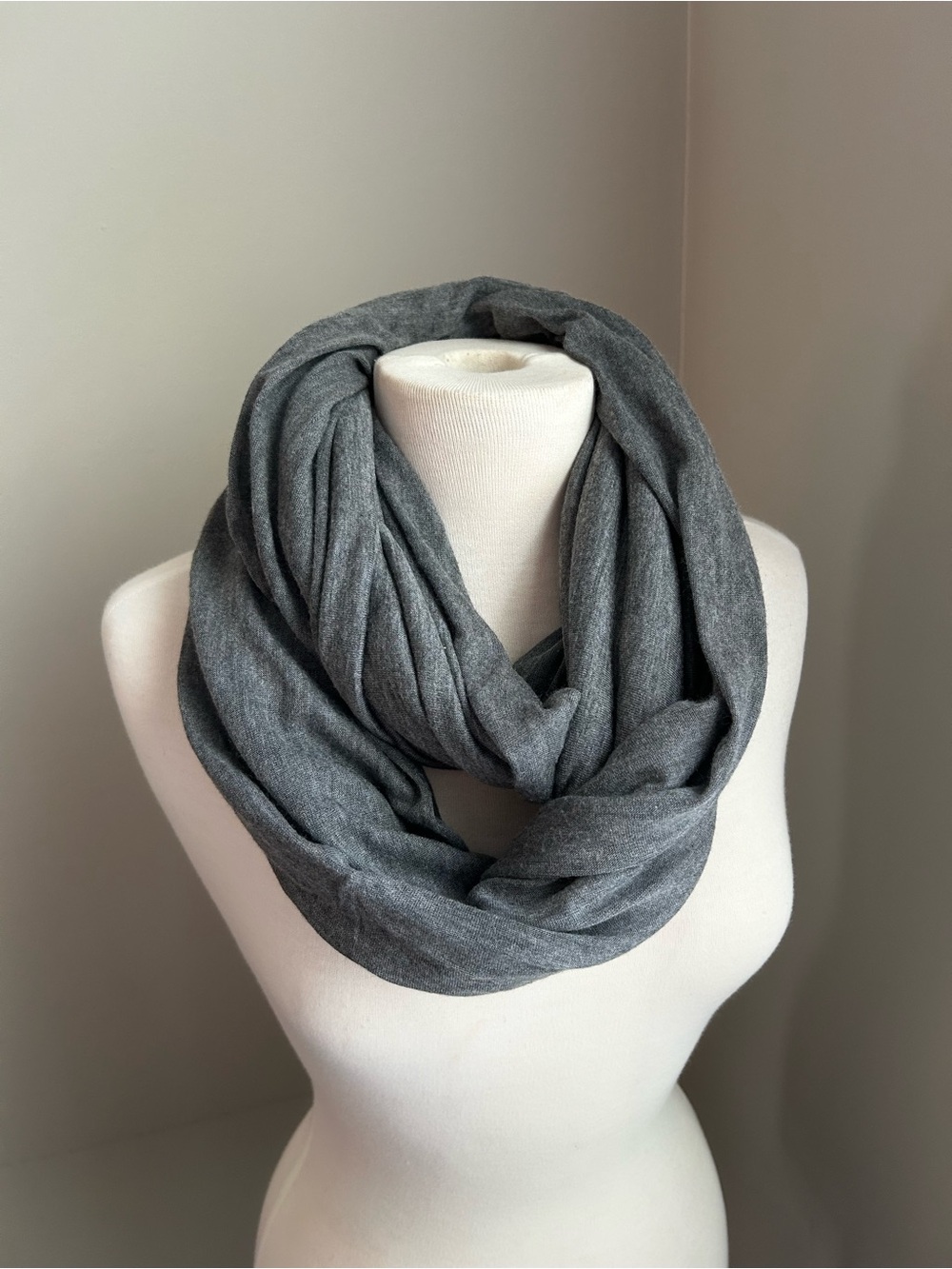 Gray Infinity Scarf - Women's Accessory